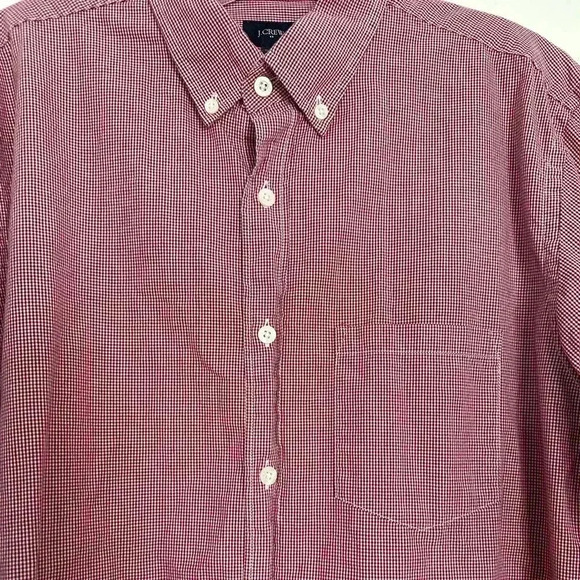 J. Crew Gingham Men’s Button Down Shirt Size Medium - Picture 5 of 6